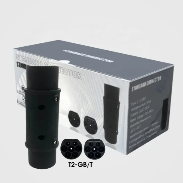 电动汽车充电器适配器制造商16A/32 Amp/250V交流特斯拉至J1772适配器黑色
