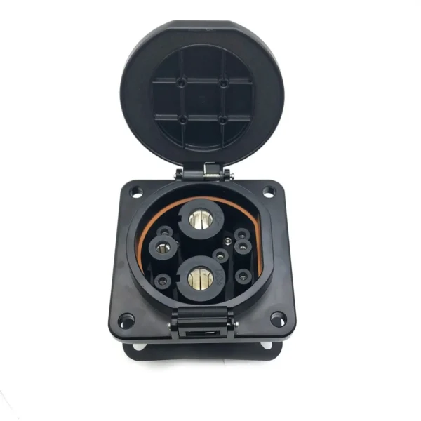 GB/T EV DC 125A 750V 20234母连接器快速充电器通用插座单相电动汽车特斯拉汽车端