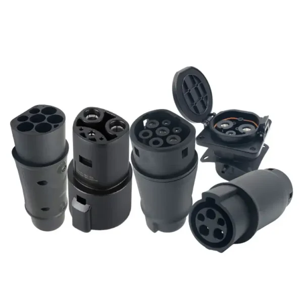 电动汽车2型至Gbt电动汽车充电器适配器220V 16A/32A 2型至1型电动汽车充电连接器插头