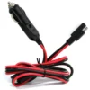 SAE至汽车公点烟器延长线12V-24V重型软线15A保险丝汽车电池充电器引线带发光二极管灯5英尺
