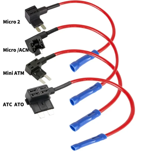 DC保险丝座12V 24v标准添加电路保险丝抽头迷你保险丝座汽车 - 图片 2
