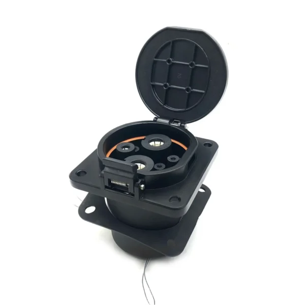 GB/T EV DC 125A 750V 20234母连接器快速充电器通用插座单相电动汽车特斯拉汽车端 - 图片 4