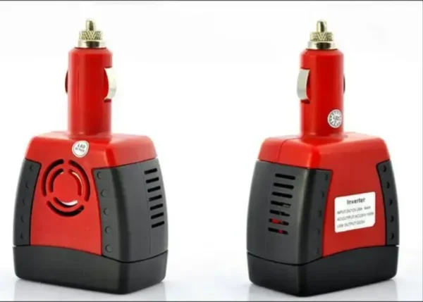 150瓦电源逆变器12v至110伏电压转换器汽车充电器电源适配器，带双USB充电端口 - 图片 3