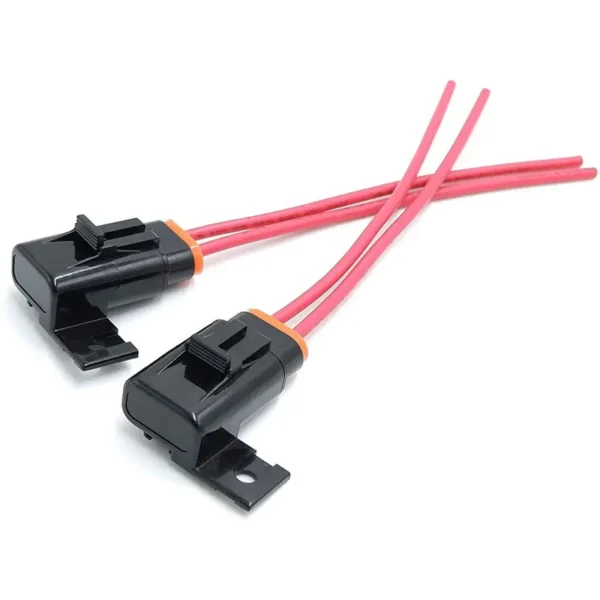 带线束的直列式保险丝座汽车/船用防风雨叶片式12 AWG ATO/ATC带盖保险丝座 - 图片 3