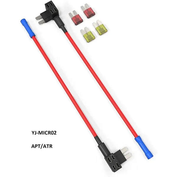 Micro2刀片保险丝抽头RV露营车保险丝座12V ATR汽车附加电路保险丝抽头适配器 - 图片 3