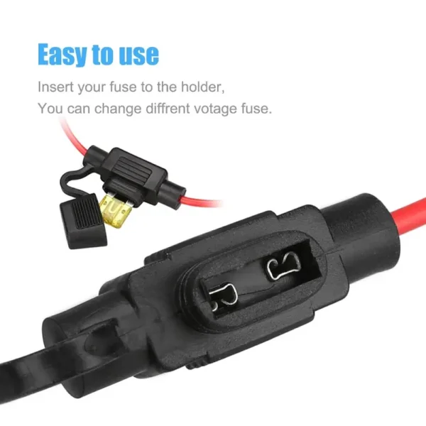 薄型16A 20A 30Amp 40A 50A直列式保险丝座通用汽车接线保险丝抽头 - 图片 4