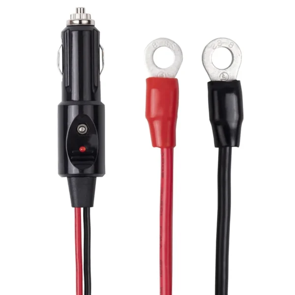 重型12AWG 30A公对公香烟插头点烟器适配器充电器线，带发光二极管灯 (3英尺) - 图片 6