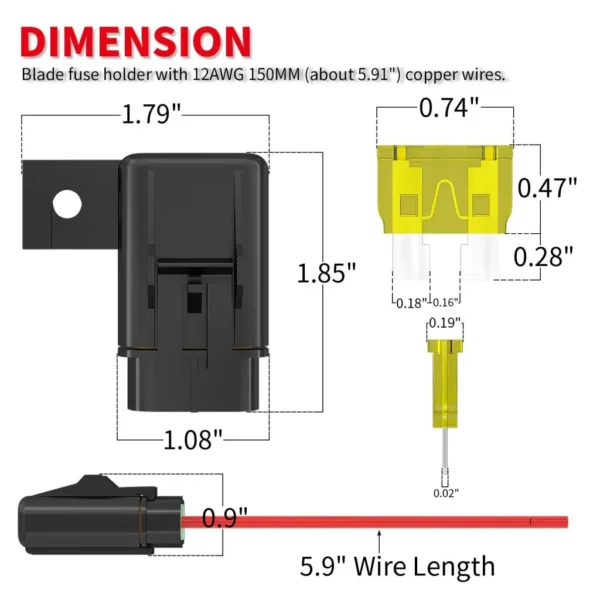 12 AWG ATC/ATO防水保险丝座 - 图片 7