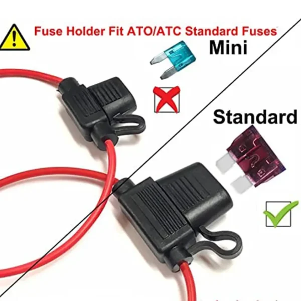 汽车12 AWG直列保险丝座ATC/ATO标准汽车保险丝组件船用12v保险丝座 - 图片 7