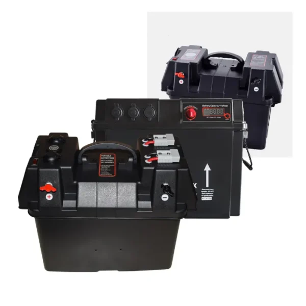8D dc-dc防水便携式动力电池盒ABS/PC 12V 24v汽车配件野营船用储能空