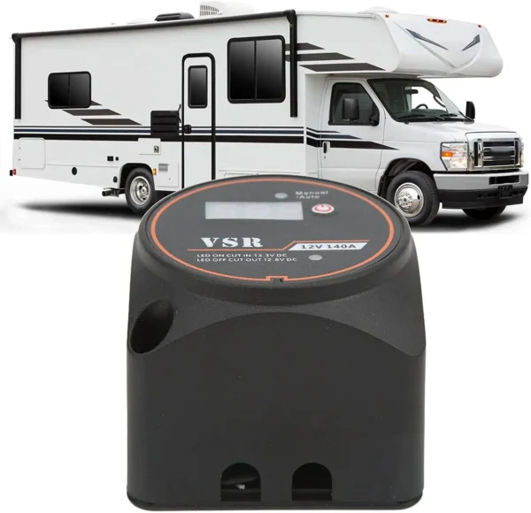 DC 12V 140A坚固的电压敏感继电器智能电池隔离器，适用于房车全地形车 - 图片 3