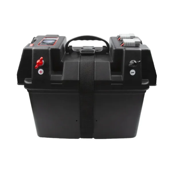 防水12v电池盒深循环AGM便携式野营船用拖钓电机4x4电池盒深循环野营