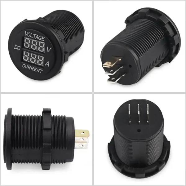 DC 12V 24V 20A数字电压表电流表汽车电压电流表测量LED显示屏汽车船舶房车电动车摩托车通用 - 图片 3