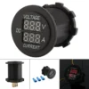 DC 12V 24V 20A数字电压表电流表汽车电压电流表测量LED显示屏汽车船舶房车电动车摩托车通用 - 图片 4