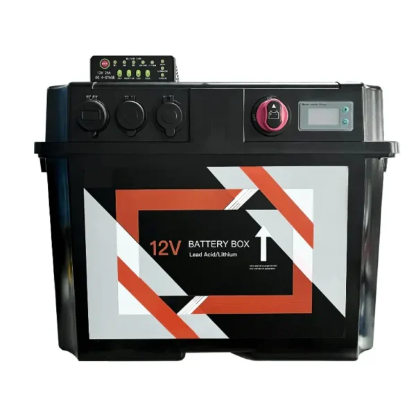 便携式电站4x4 12v重型双电池储物盒，带VSR集成25A DC充电器 - 图片 7