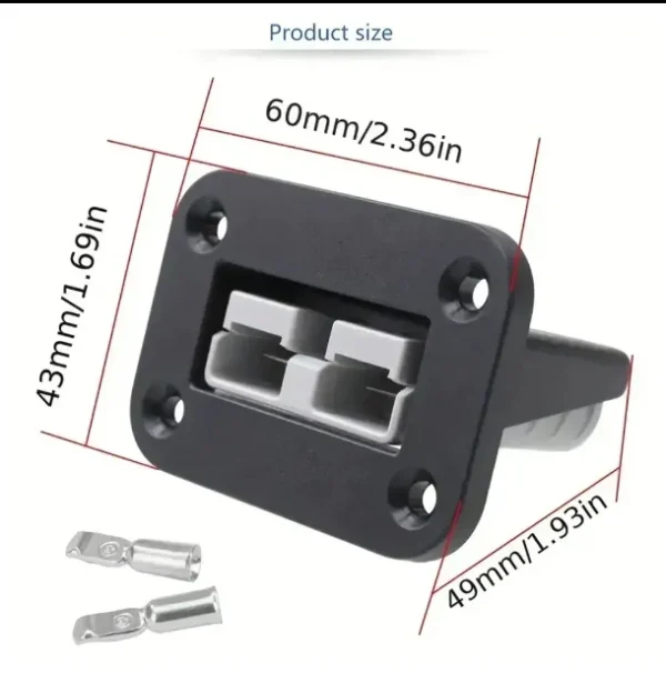 50A电源连接器插头快速连接断开600 V 2对 用于50安培电池连接器 - 图片 2