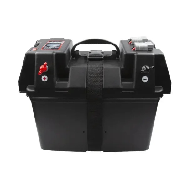 带电池连接器的4x4电池盒12v深循环AGM便携式野营电池盒 - 图片 6