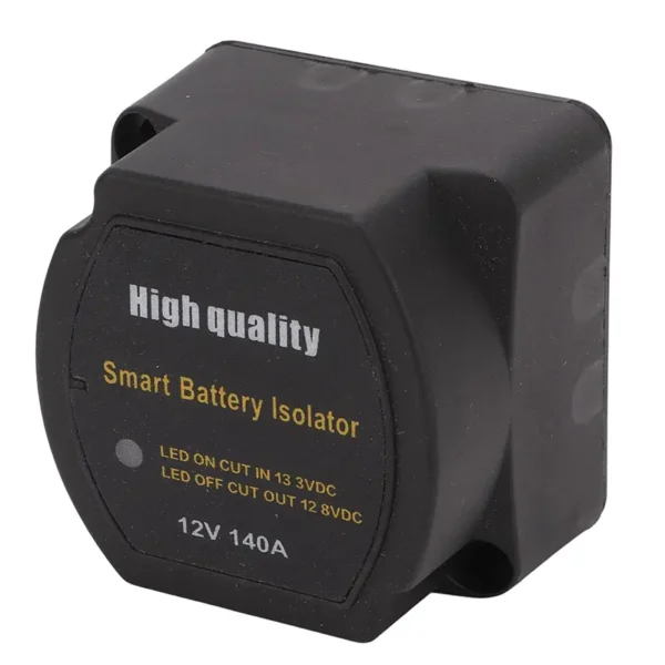 12V 140A智能电池隔离器红色发光二极管指示灯感应继电器VSR汽车全地形车UTV船卡车双电池隔离器 - 图片 2